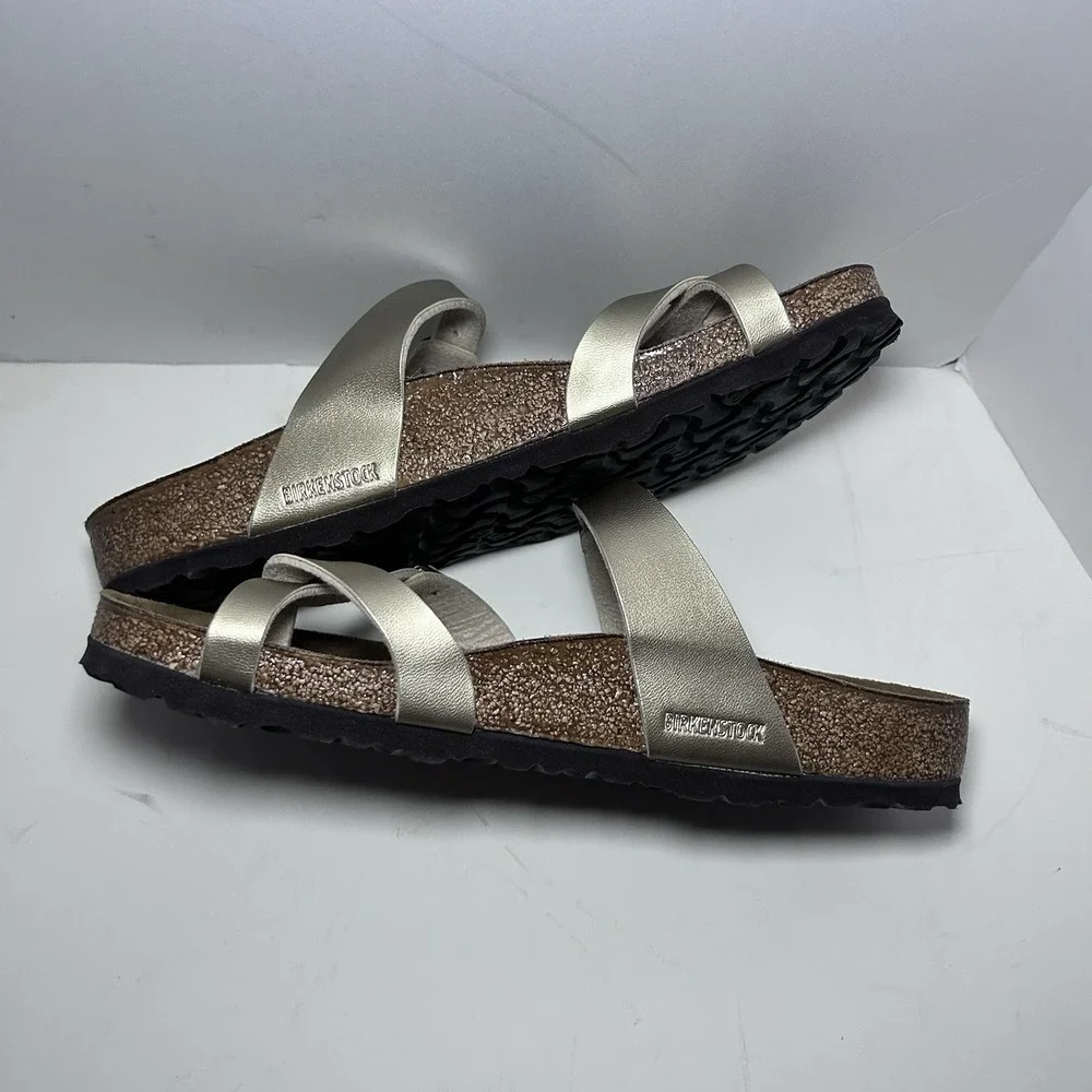 Birkenstock Mayari Regular Fit Birko Flor Graceful Taupe US Women's 9 EU 40